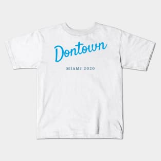 DONTOWN Miami home of the Marlins Kids T-Shirt